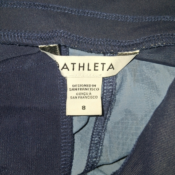 Athleta Trekkie North Jogger Ethereal Bloom Cottage Blue Floral Size 8 - Picture 5 of 6